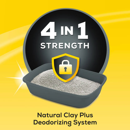 Purina  4-In-1 Strength Clumping Cat Litter, Floral Scent, 35 Lb Pail